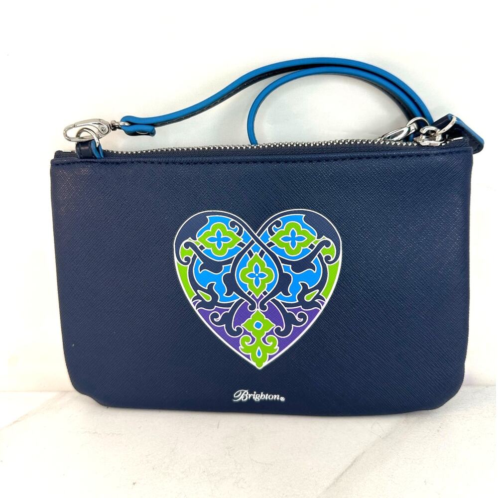 Brighton Summer Heart min crossbody in Navy Blue